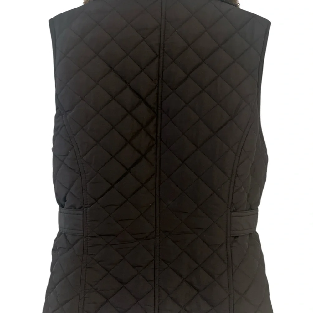 Weatherproof Women's Black Quilted Vest.Sz/S.
